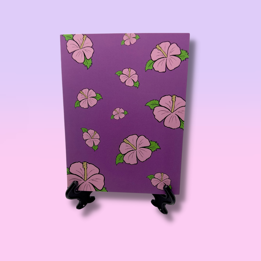 Pink Hibiscus Card (Single Card)
