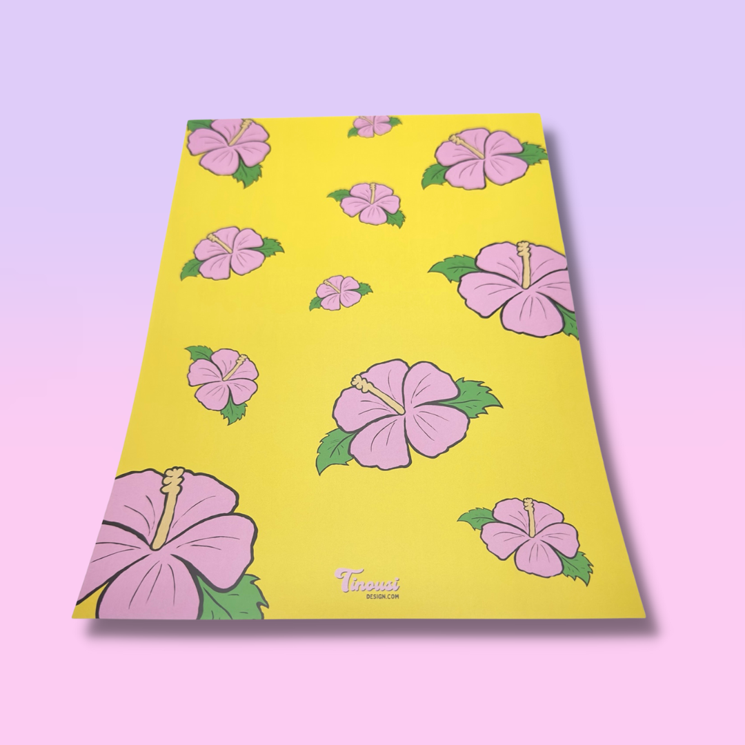 Pink Hibiscus Print (Single Print)