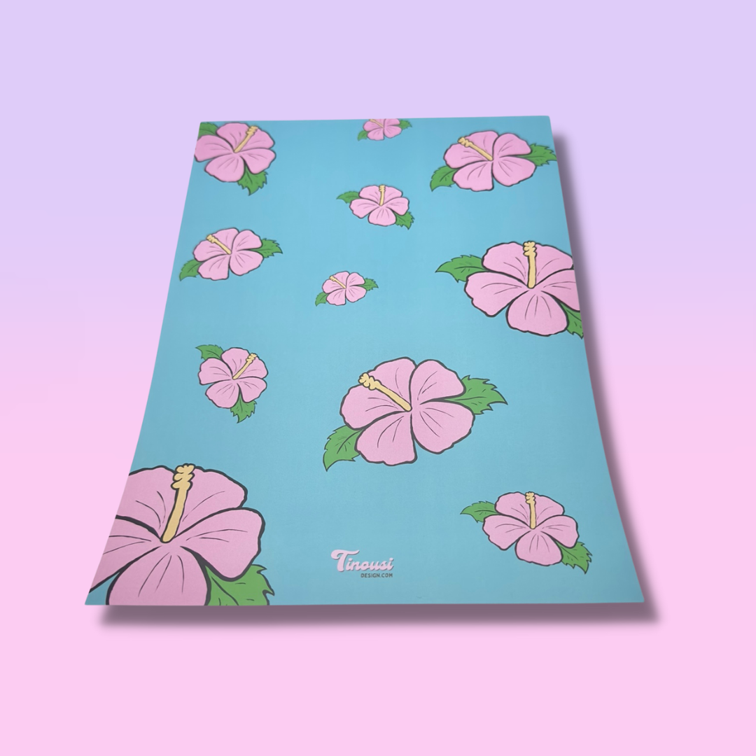 Pink Hibiscus Print (Single Print)