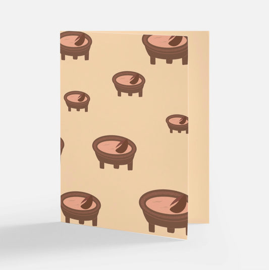 PREMIUM Kava Pattern Card and Matching Envelope