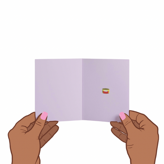 PREMIUM ‘I love you like a fat kid loves Pisupo’ Card and Matching Envelope