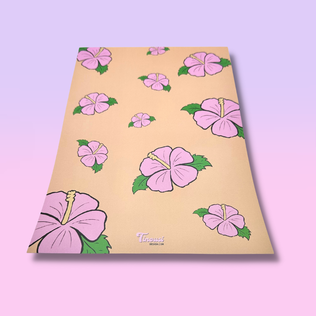 Pink Hibiscus Print (Single Print)