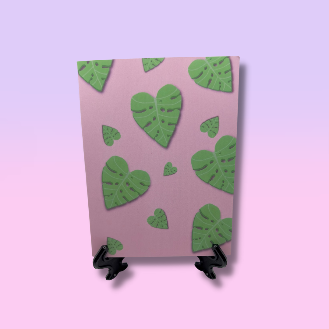 Monstera Leaf Card (Single Card)