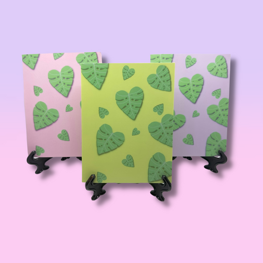 Monstera Leaf Card Set (3xCards)