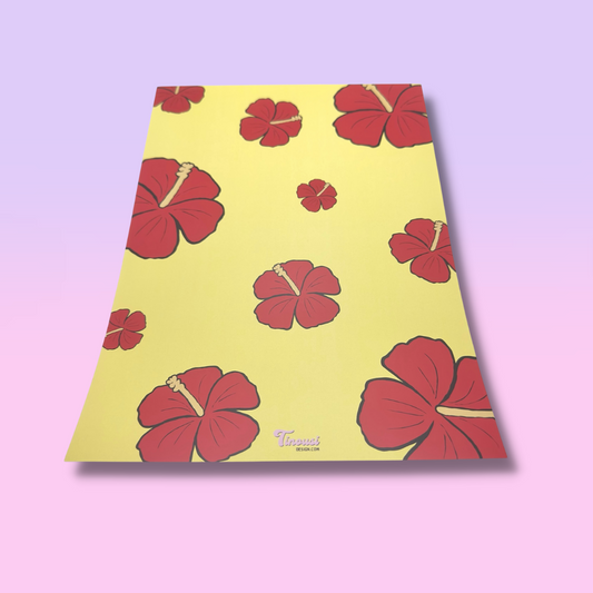 Red Hibiscus Print Set (3xPrints)