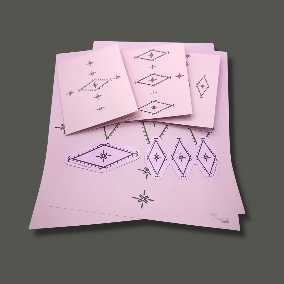 Malu Single Colour Set (3xPrints, 3xcards,2xstickers)