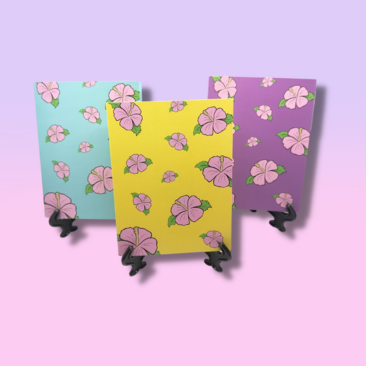 Pink Hibiscus Card Set (3xCards)
